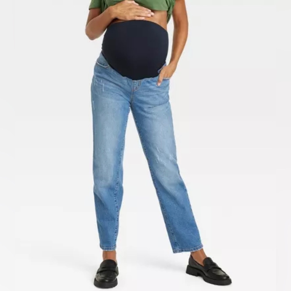 Isabel Maternity by Ingrid & Isabel Blue Straight Leg Jeans